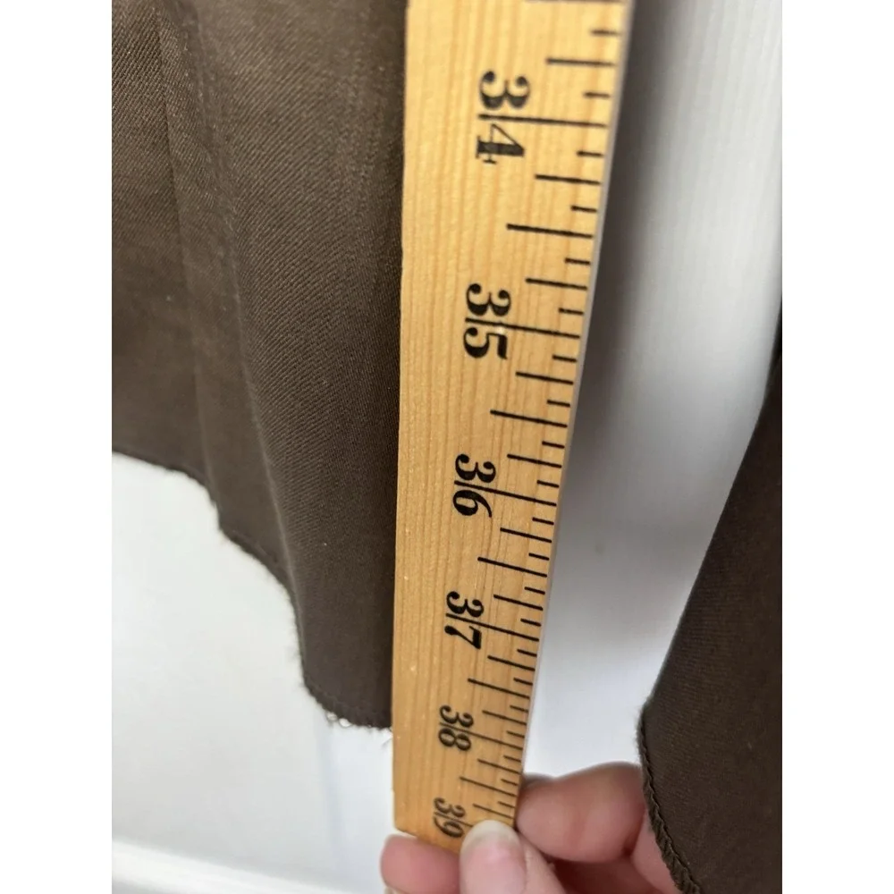 Pronto Uomo Men's Couture Suit Dress Pant 100% Wool‎ 50x36 Brown Unhemmed $169